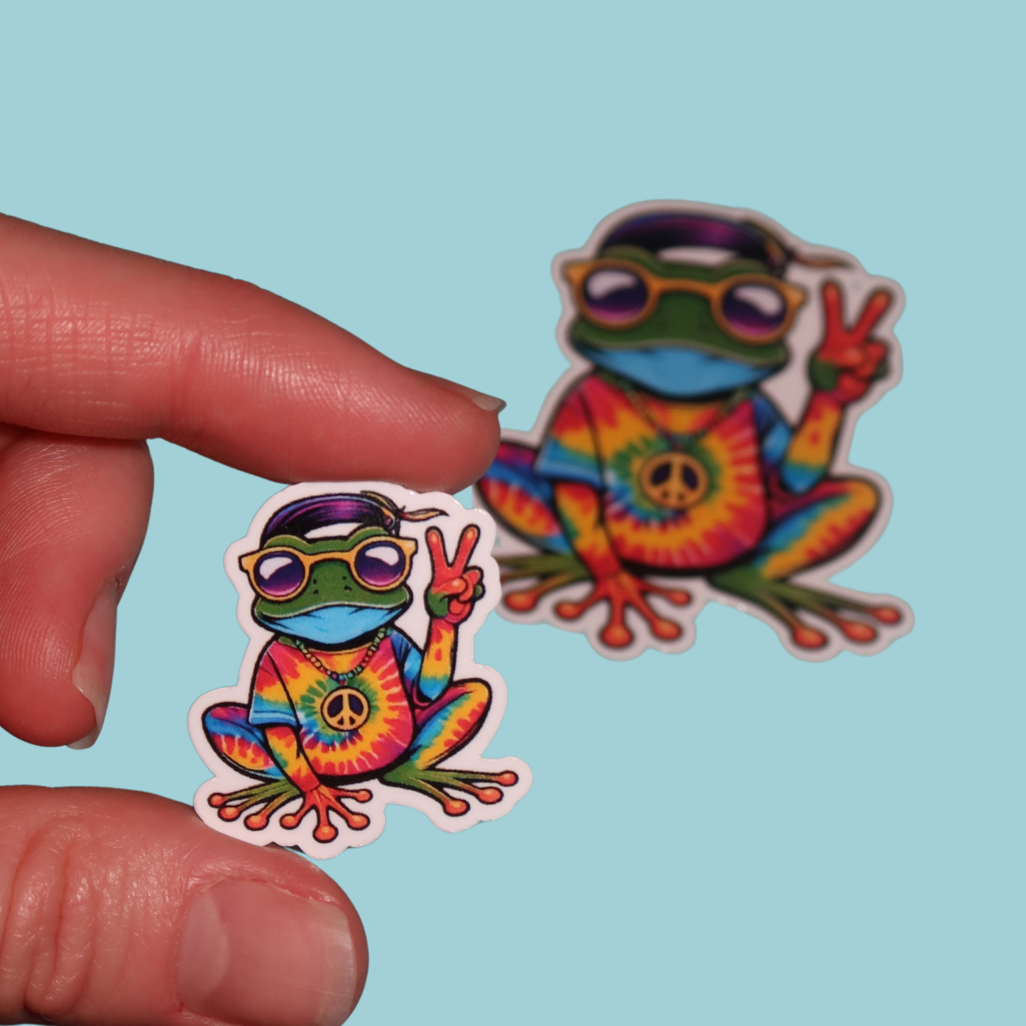 HIPPIE FROG STICKER