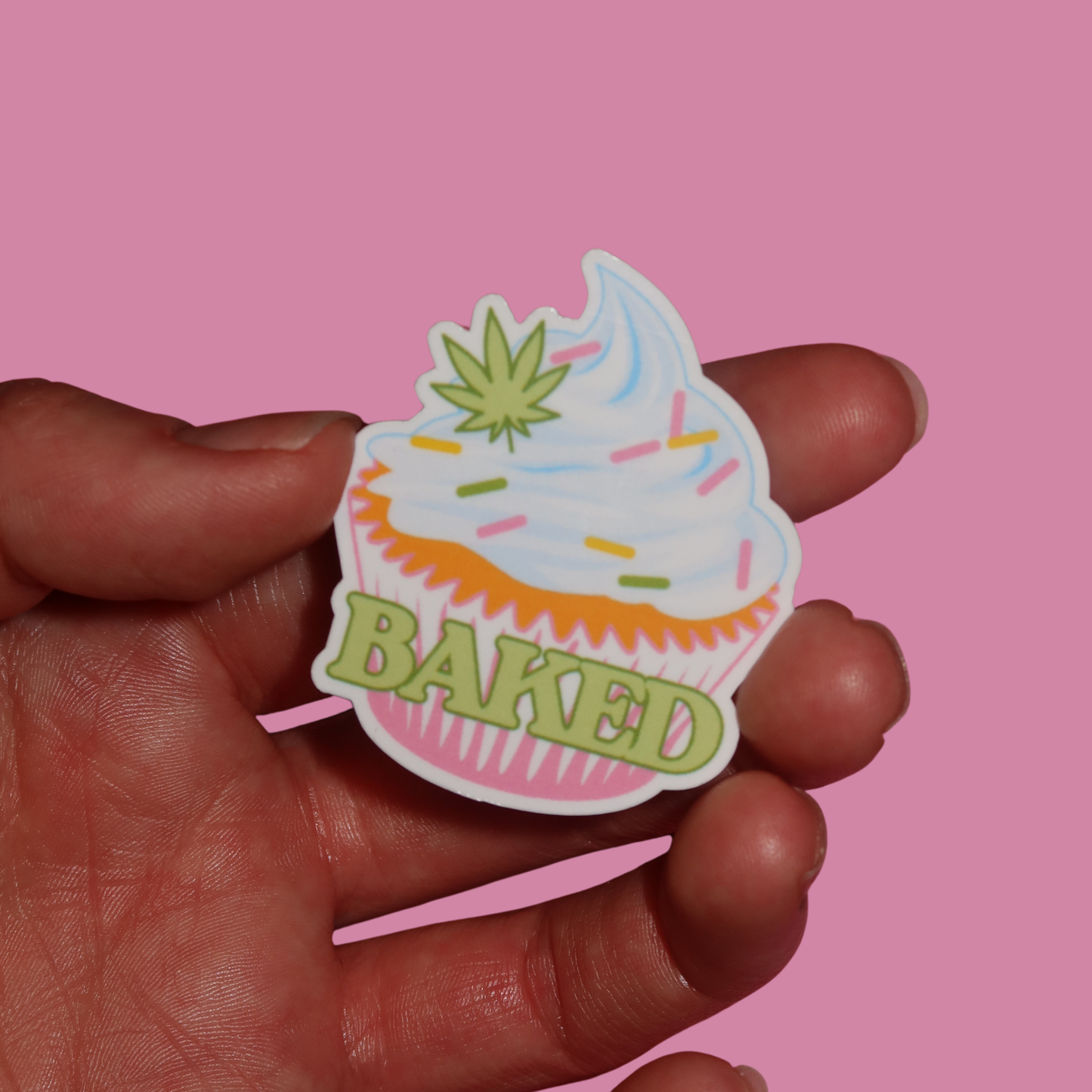 BAKED CUPCAKE STICKER