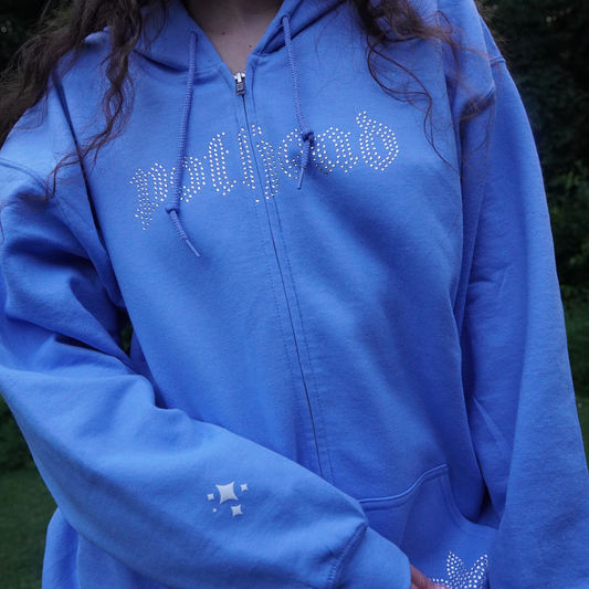 BLUE POTHEAD RHINESTONE JACKET