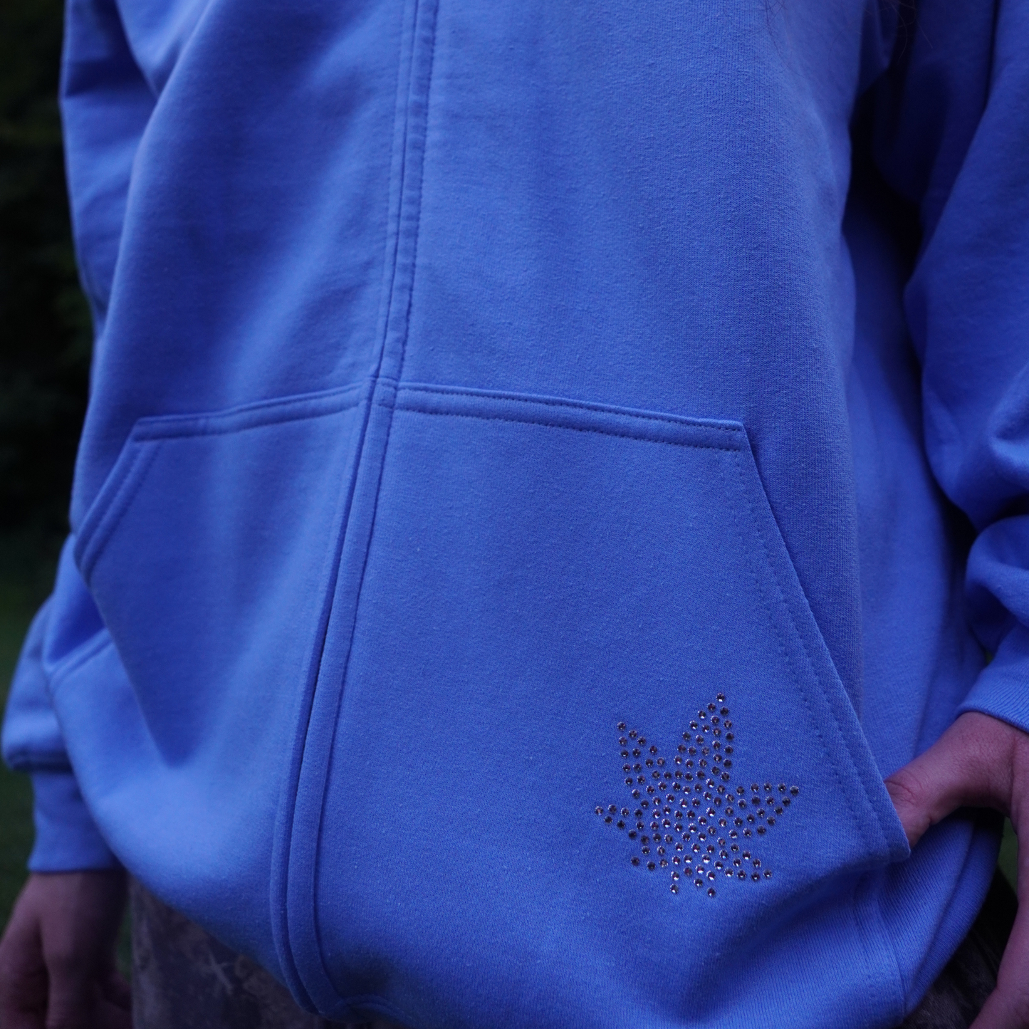 BLUE POTHEAD RHINESTONE JACKET