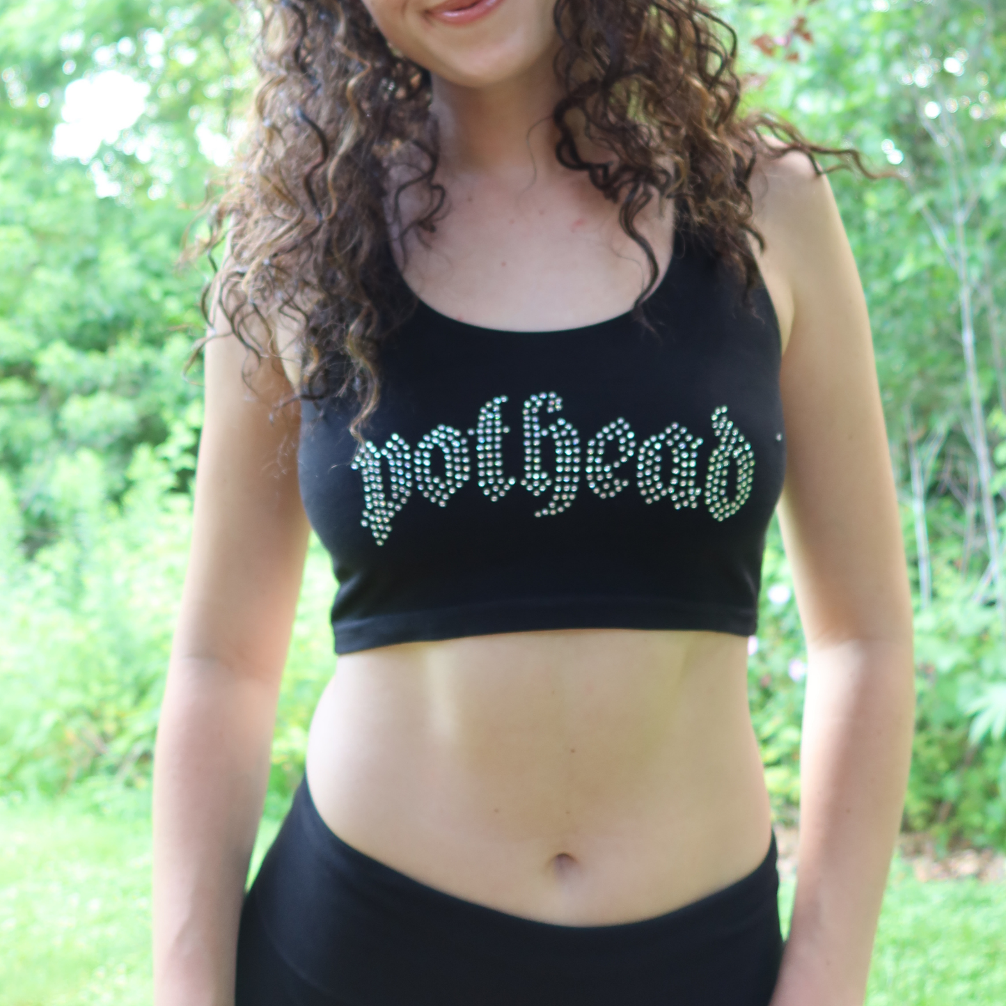 POTHEAD COTTON SPANDEX CROP TANK