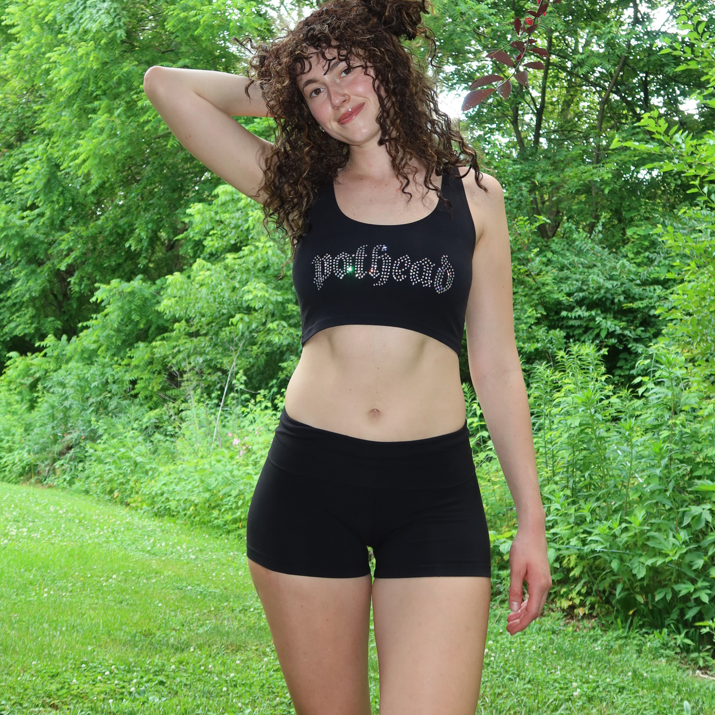 POTHEAD FOLD OVER YOGA SHORTS