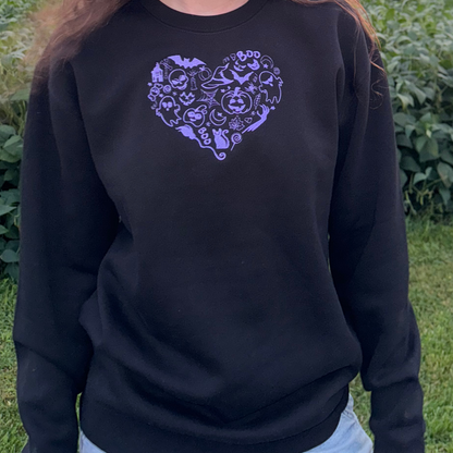 HALLOWEEN HEART SWEATSHIRT