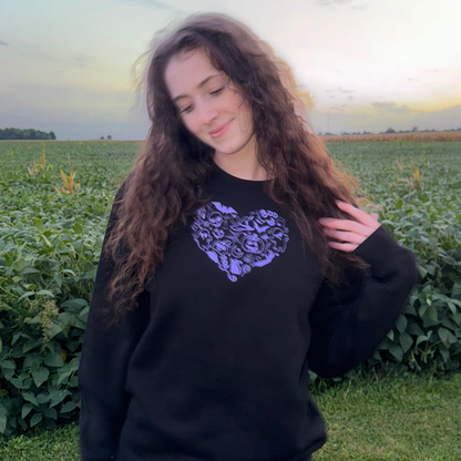 HALLOWEEN HEART SWEATSHIRT