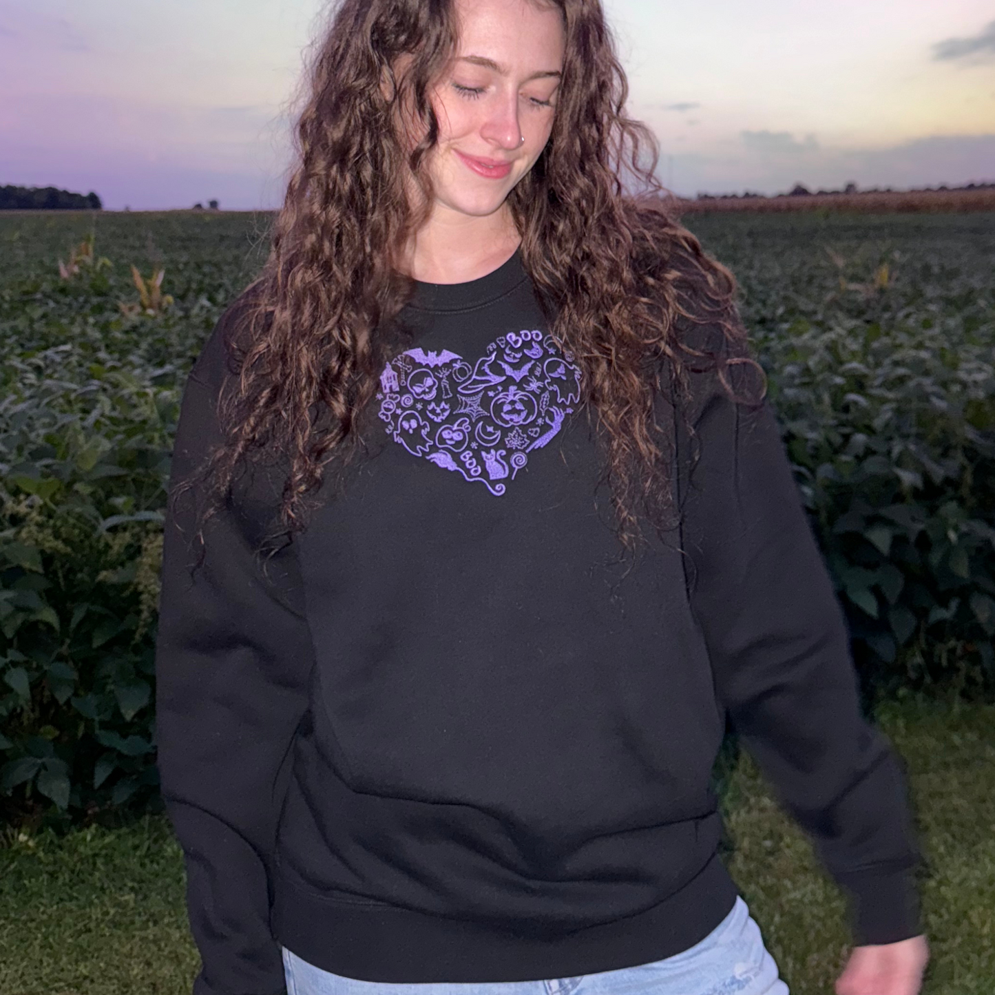 HALLOWEEN HEART SWEATSHIRT