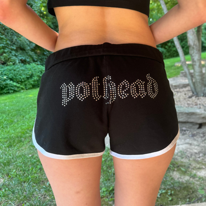 POTHEAD RHINESTONE SHORTS