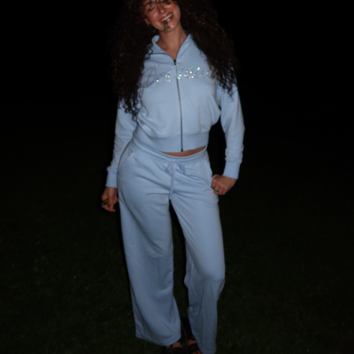 BLUE POTHEAD SWEATPANTS