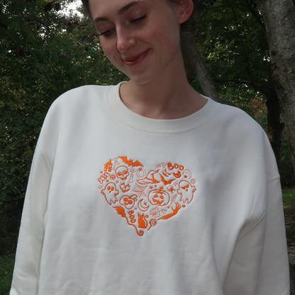 HALLOWEEN HEART SWEATSHIRT