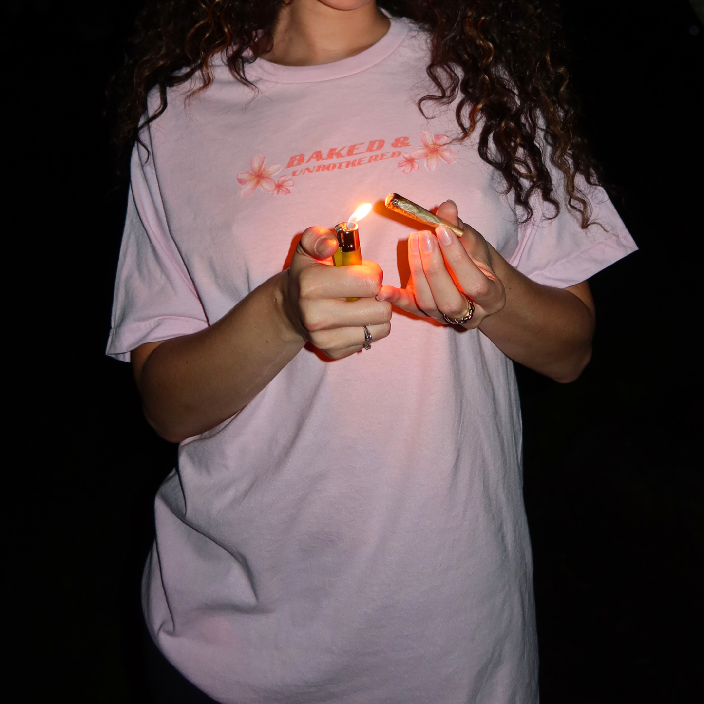 BAKED & UNBOTHERED FLOWER TEE
