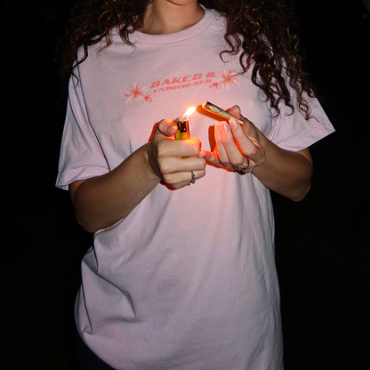 BAKED & UNBOTHERED FLOWER TEE