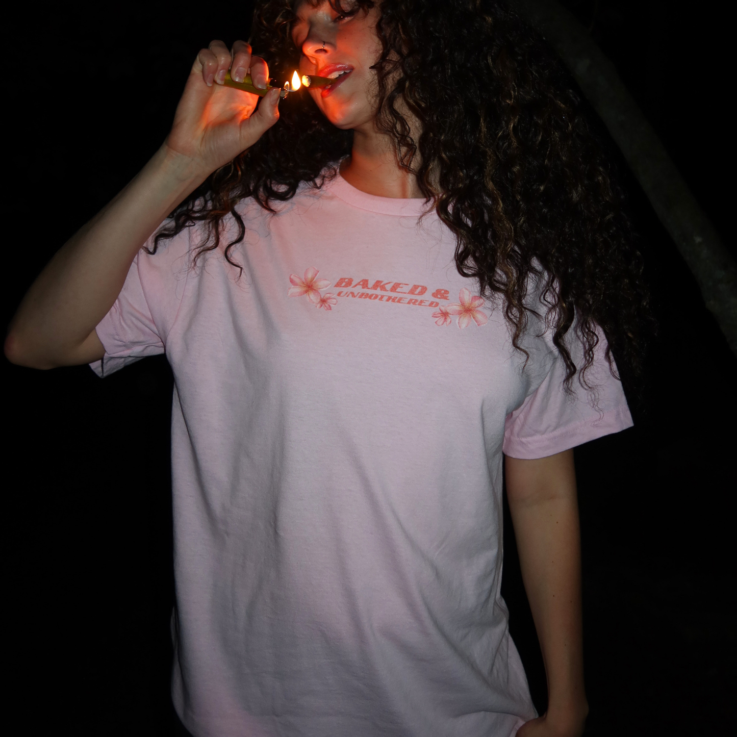 BAKED & UNBOTHERED FLOWER TEE