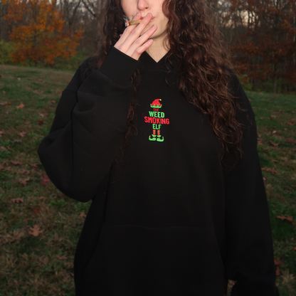 WEED SMOKING ELF SWEATSHIRT