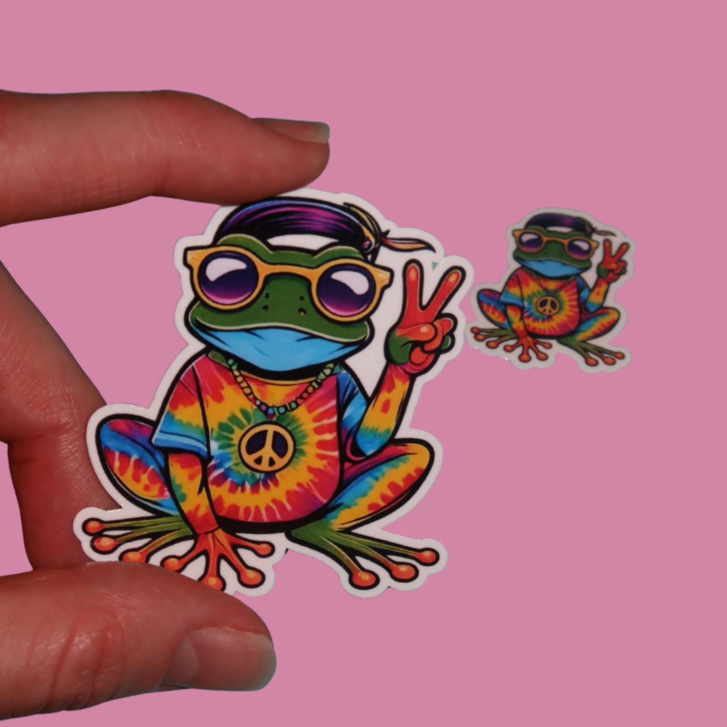 HIPPIE FROG STICKER
