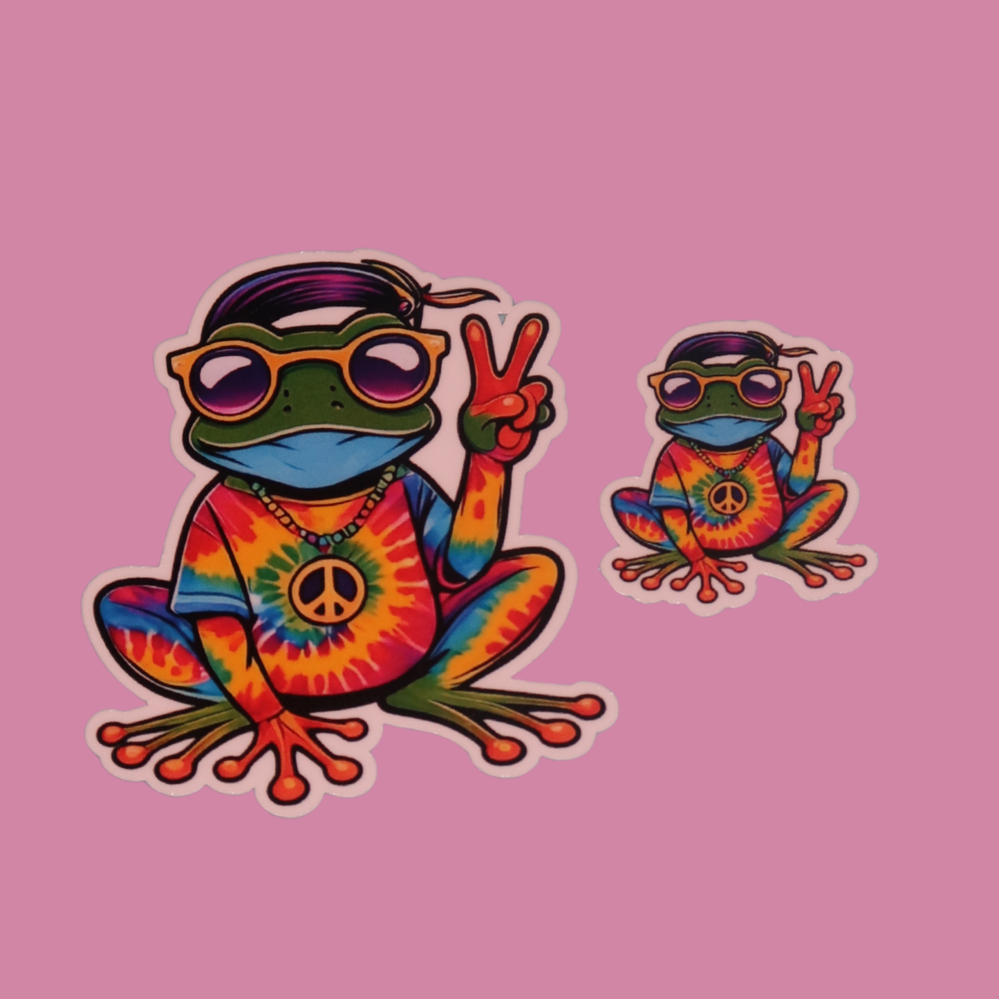 HIPPIE FROG STICKER