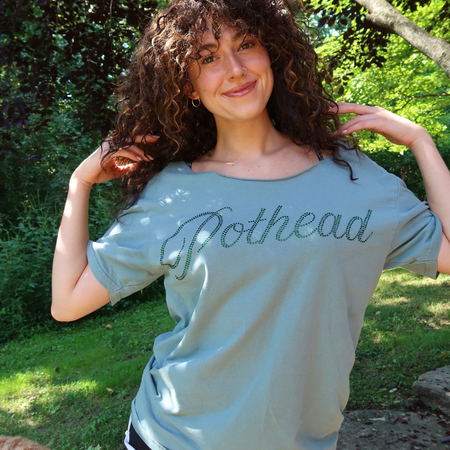 CURSIVE POTHEAD TEE
