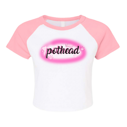 PRETTY POTHEAD COLOR BLOCK BABY TEE