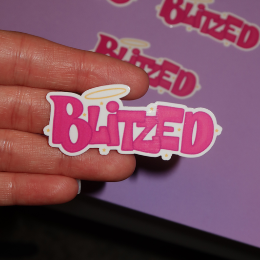 BLITZED STICKER