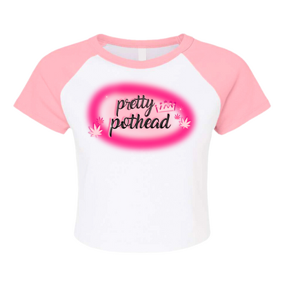 PRETTY POTHEAD COLOR BLOCK BABY TEE