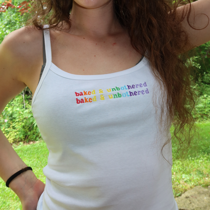 PRIDE EDITION BAKED & UNBOTHERED TANK TOP
