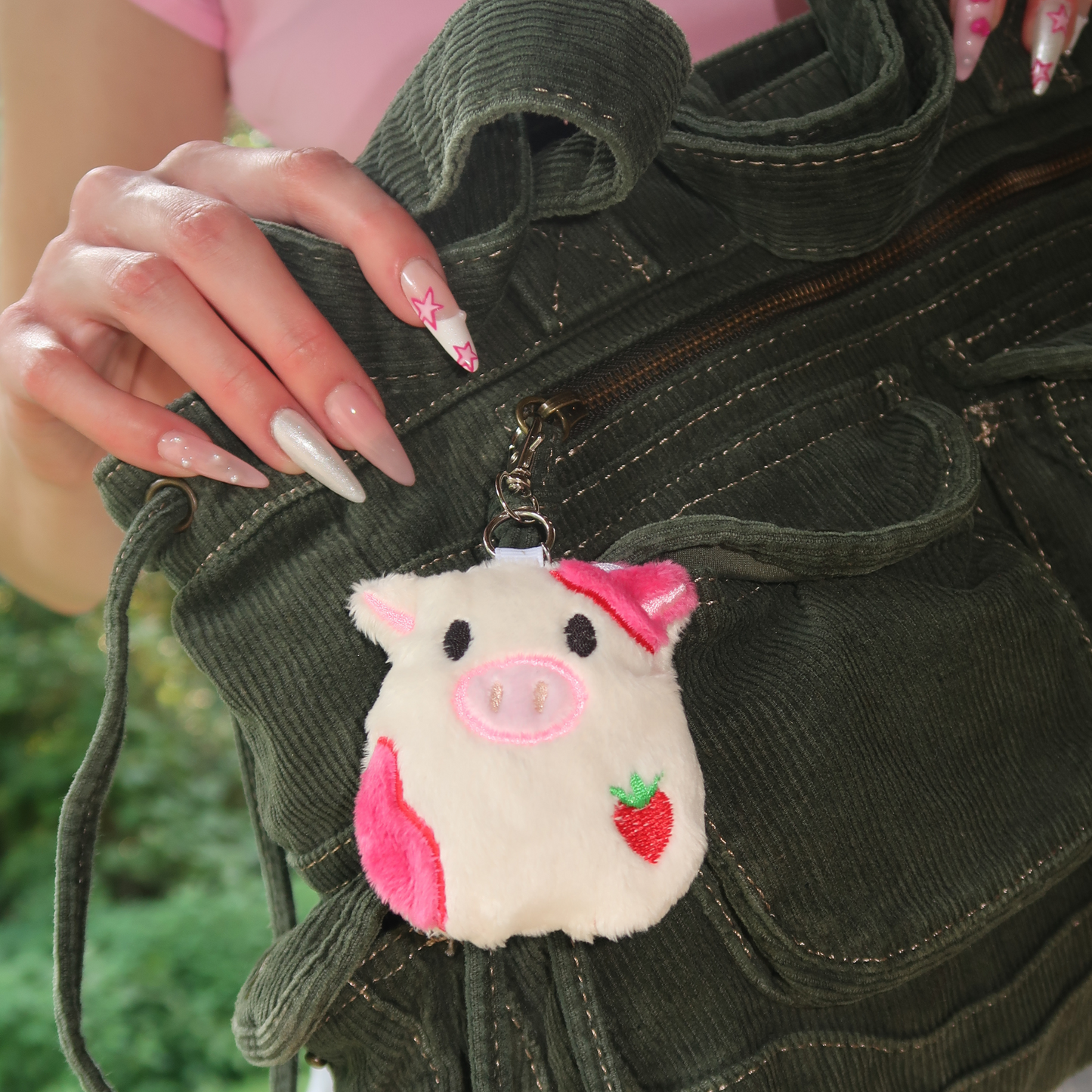 COQUETTE COW PLUSHIE BAG CHARM & KEYCHAIN