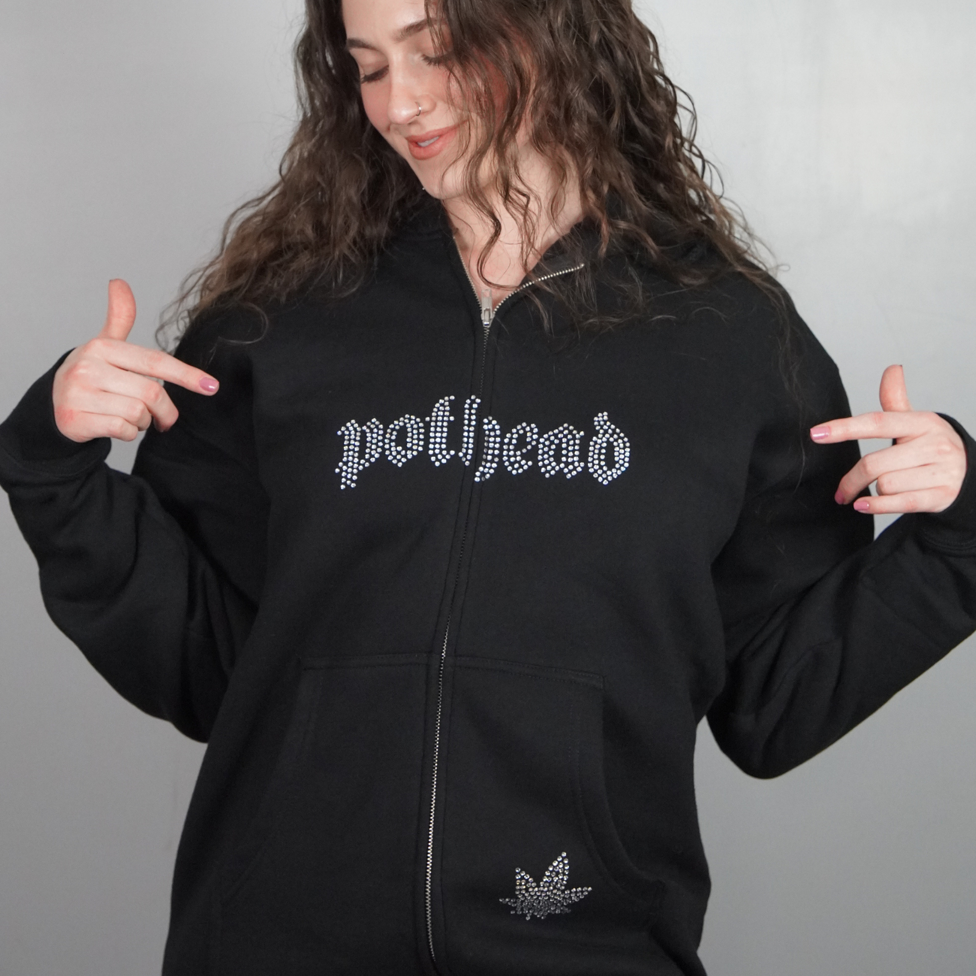 pothead jacket POTHEAD RHINESTONE JACKET – BLAZEDDBRAND
