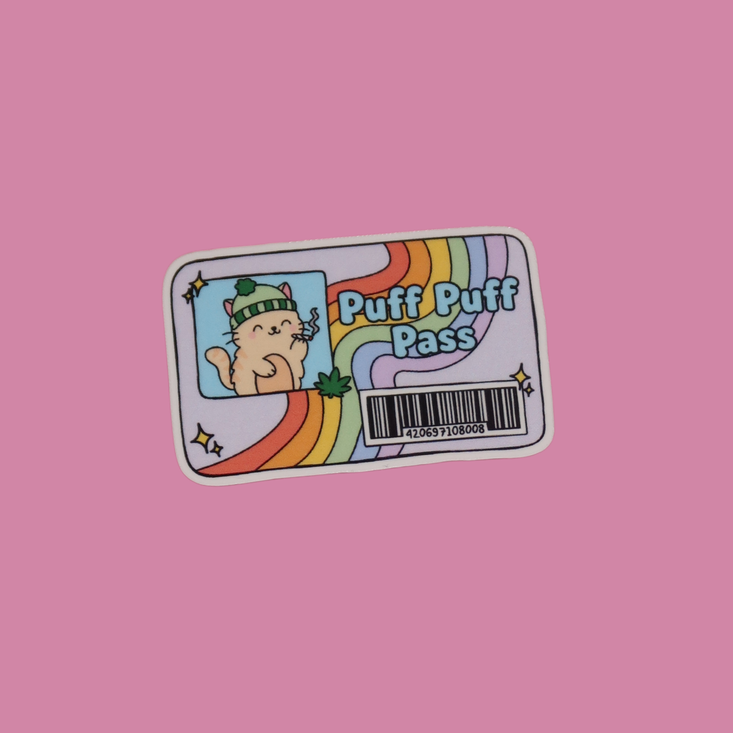 PUFF PUFF PASS STICKER