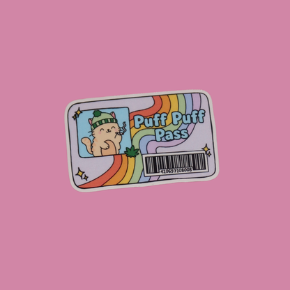 PUFF PUFF PASS STICKER