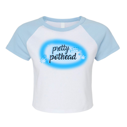 PRETTY POTHEAD COLOR BLOCK BABY TEE