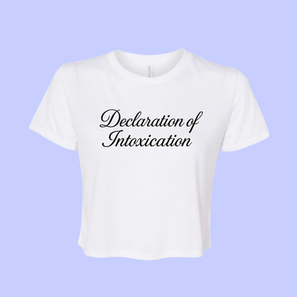 DECLARATION OF INTOXICATION TANK