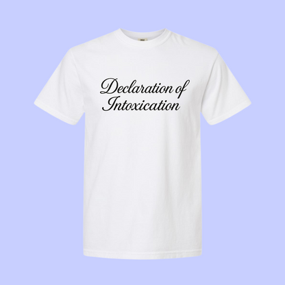 DECLARATION OF INTOXICATION TANK