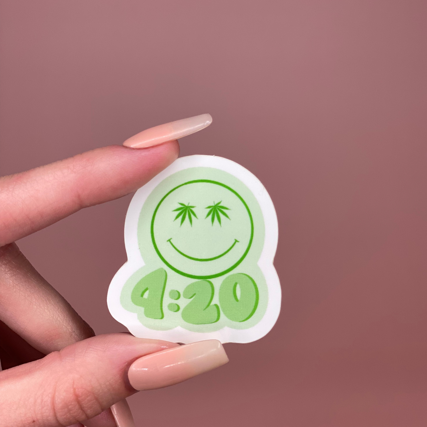 420 SMILEY STICKER